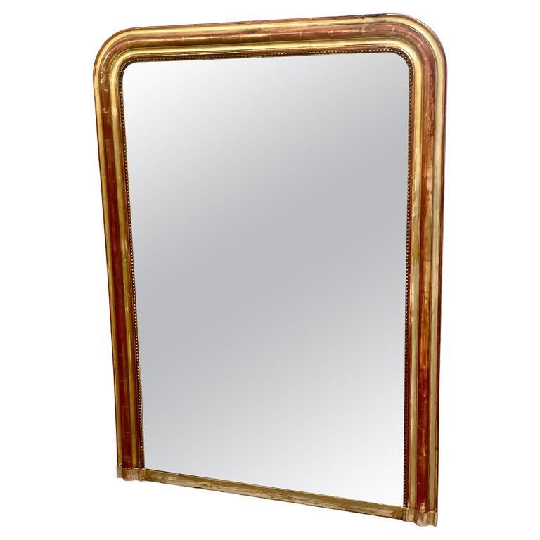 Miroir en bois doré du XIXe siècle