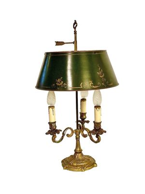 Lampe de table bouillotte française du XIXe siècle