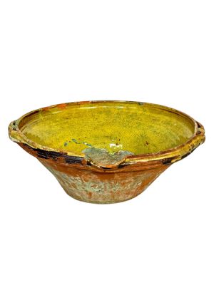 Glazed terracotta mixing bowls