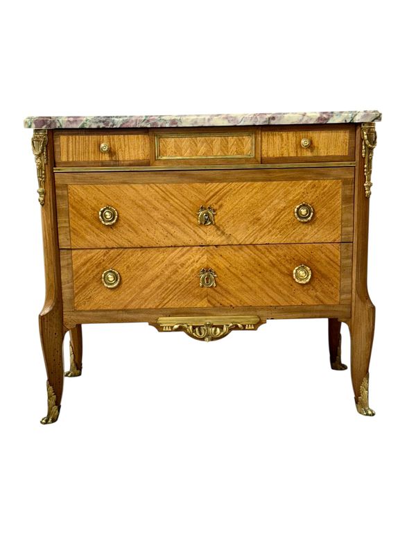 French Louis XVI Style Commode with Breccia Marble, c. 1880