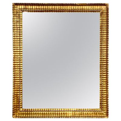 Miroir mural en bois doré du XIXe siècle