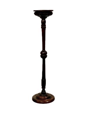 17th Century French Carved and Turned Oak Torchère Pedestal