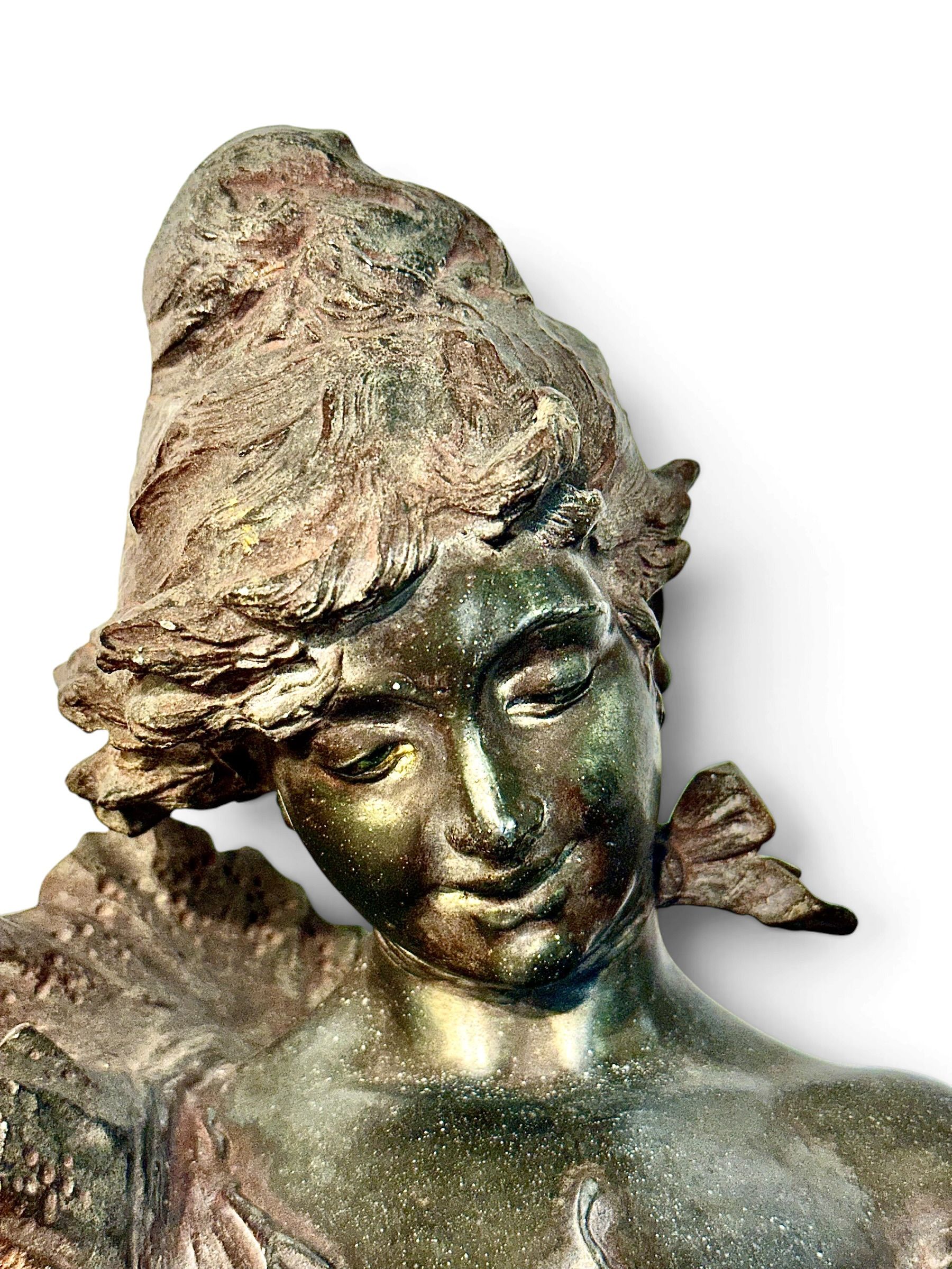 Alfred Jean Foretay, buste Art Nouveau « Fraises au Champagne », vers 1900