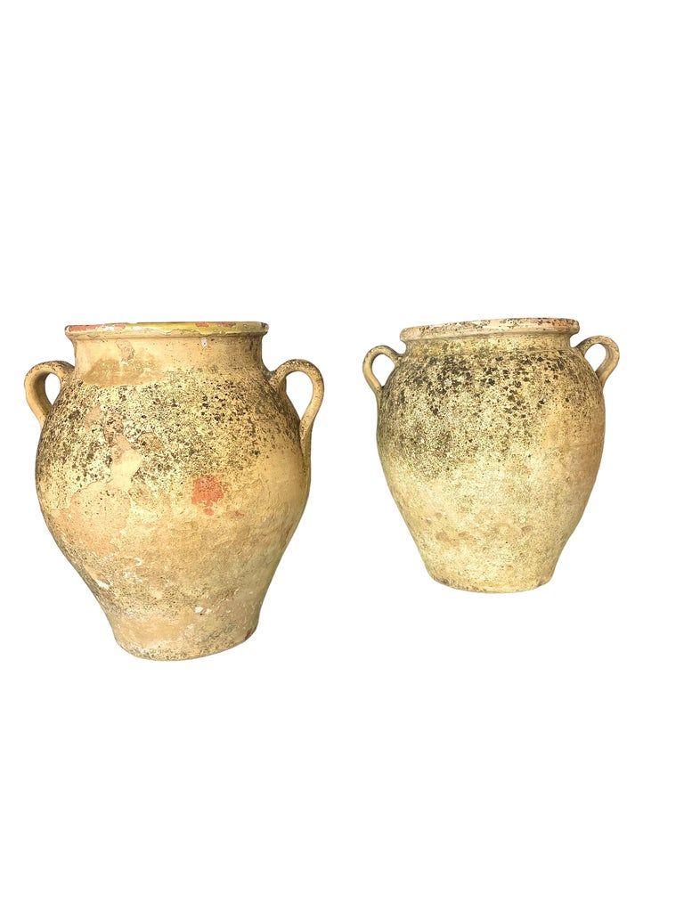 Pair of 19th Century French Terracotta Confit Pots