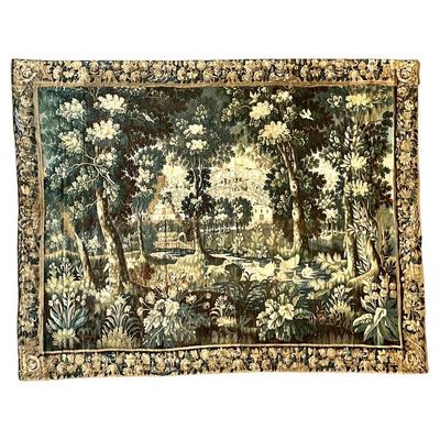 Tapisserie française Aubusson du XVIIIe siècle « Verdure »