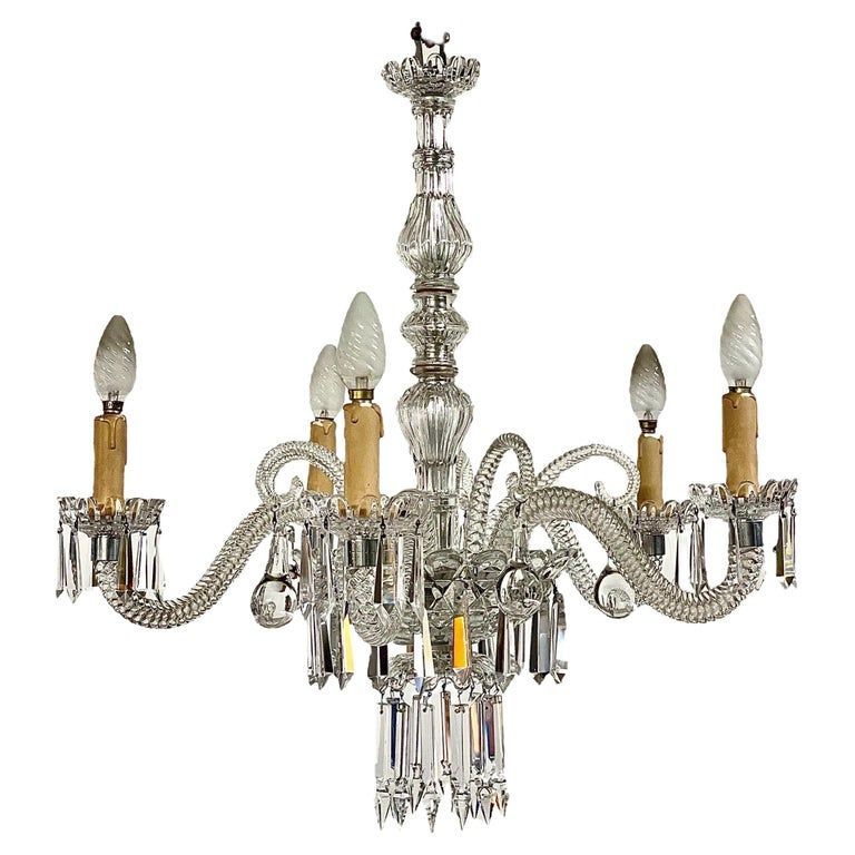 Lustre en cristal de Murano du XXe siècle