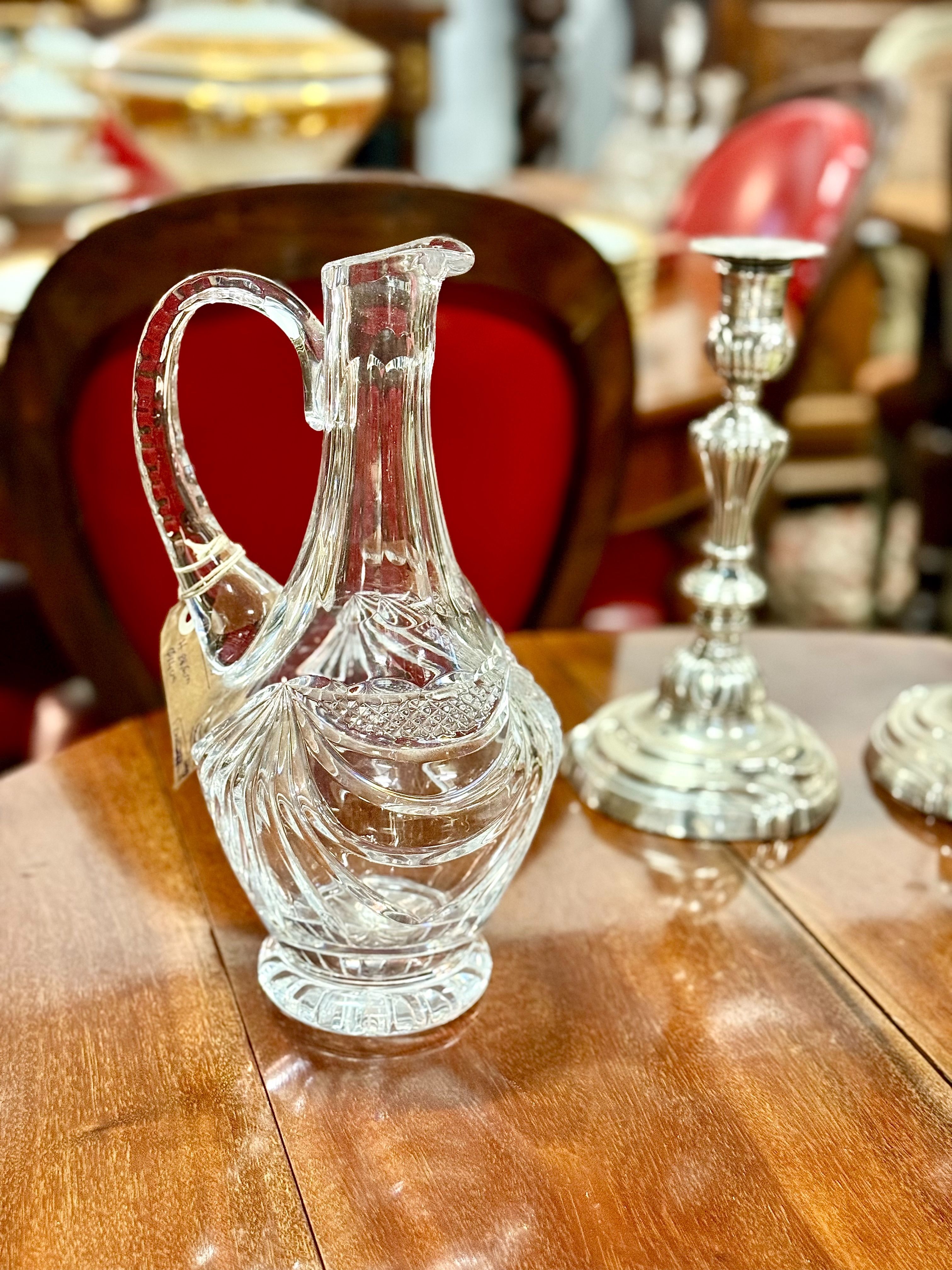 Carafe ou pichet en cristal taillé de Cristalleries de Lorraine