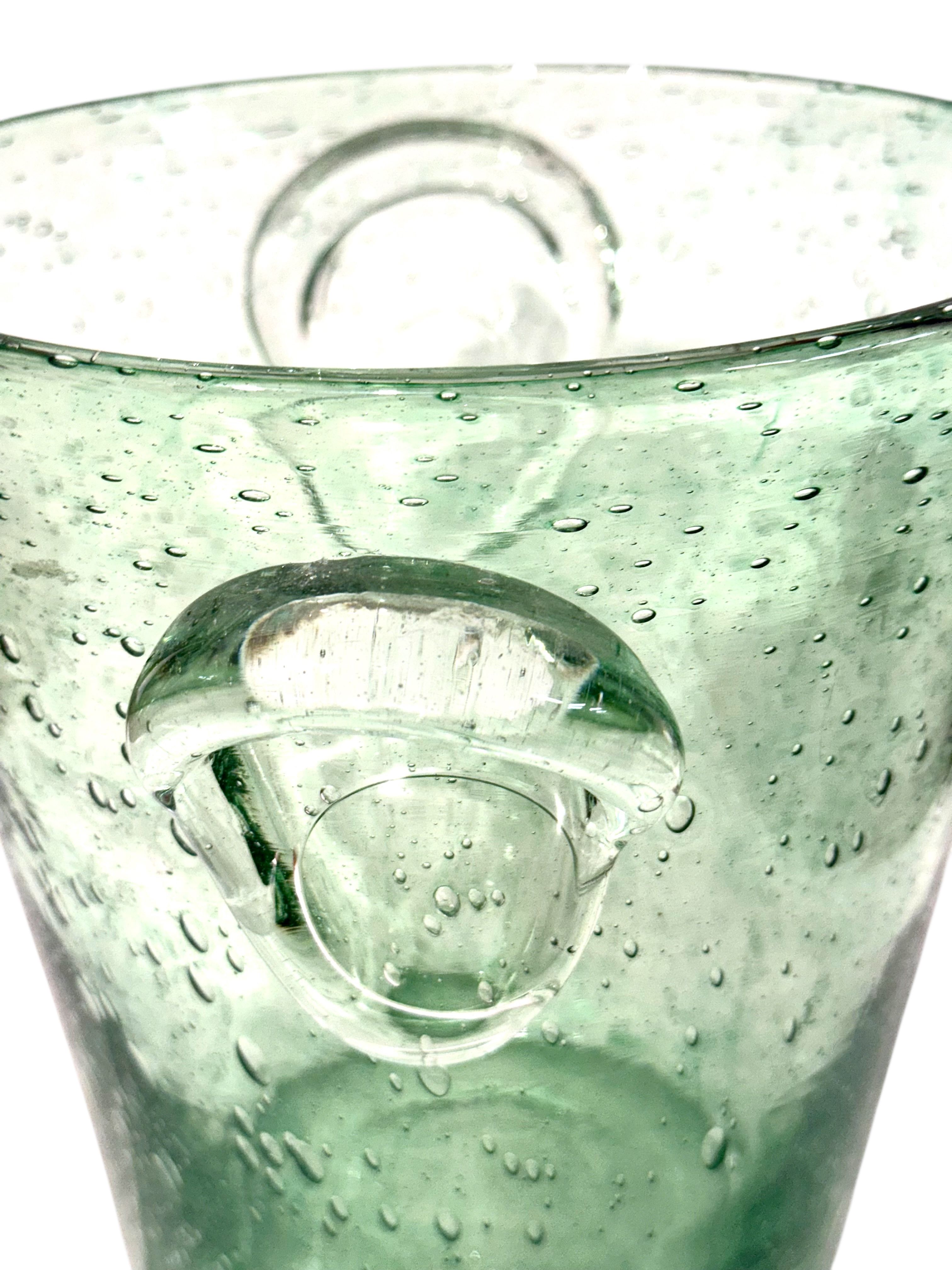 Biot Bubble Glass Champagne Bucket, 20th Century