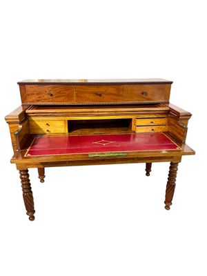 French Empire Period Walnut Secretaire Desk, Circa 1810