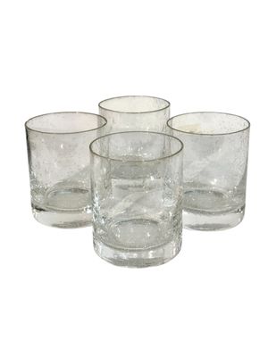 Ensemble de quatre verres à bulles Biot, France, XXe siècle
