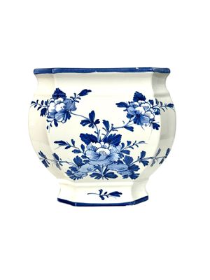 Jardinière en porcelaine bleue et blanche, Larucci pour Christian Dior