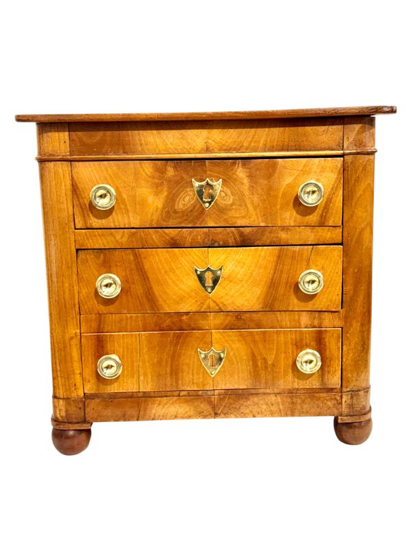 19th Century French Jewelry Box in Walnut, Former Maîtrise Chest