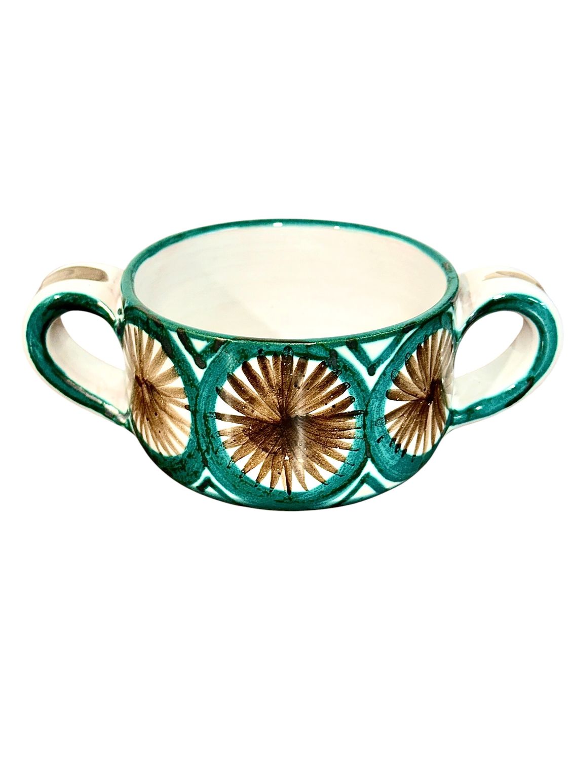 Robert Picault Vallauris Ceramic Two-Handled Cup, France circa 1960