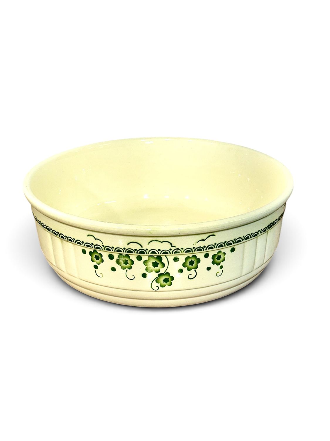 Bassine en céramique vernissée, époque Art déco française, vers 1930.