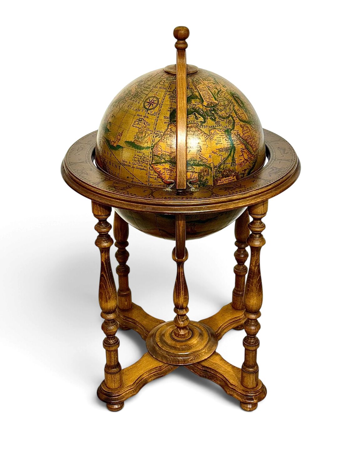 Vintage Globe Bar in the Style of Zoffoli, Italy, 20th Century