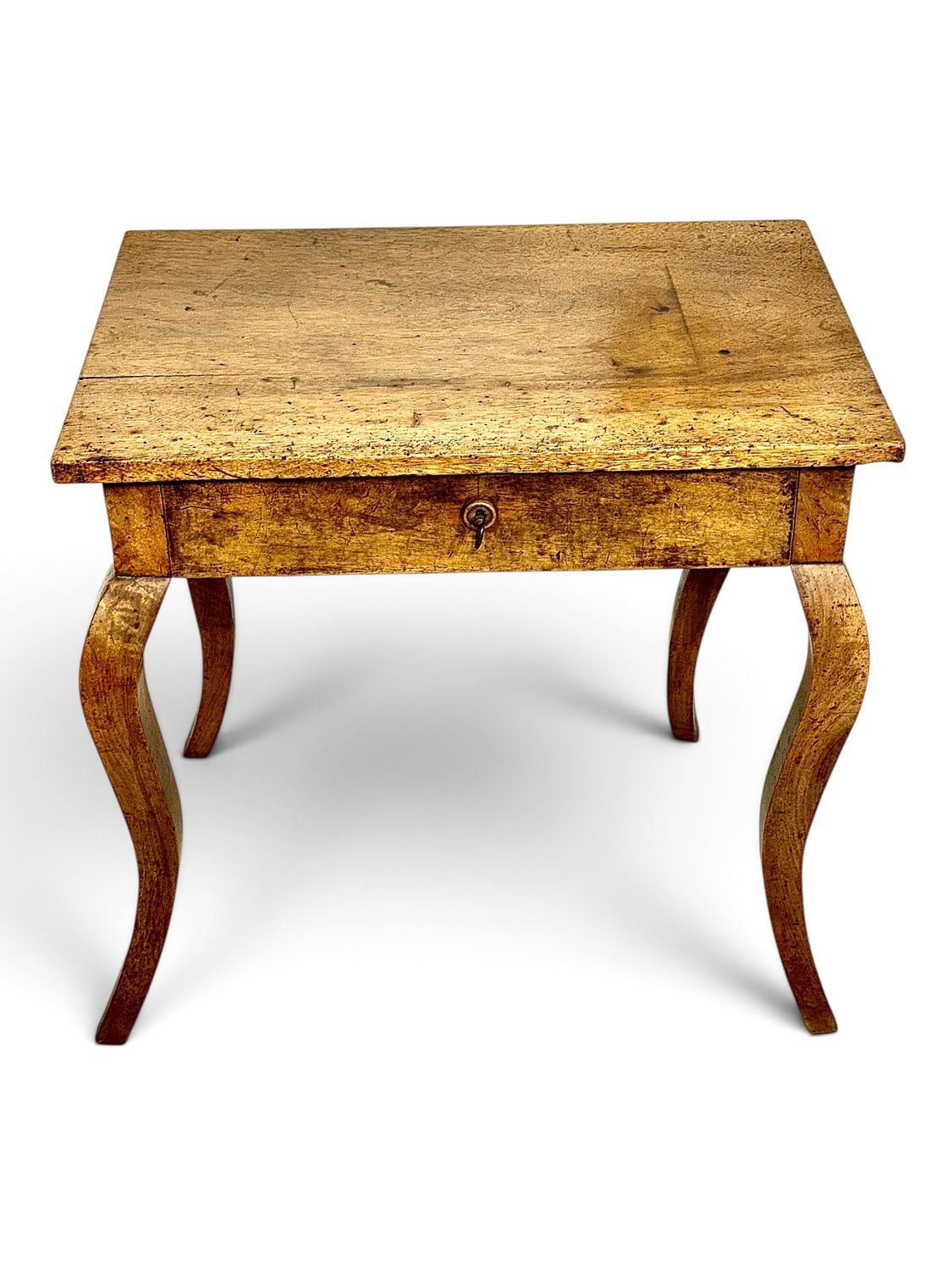 18th-Century Louis XV Walnut Side Table with Drawer