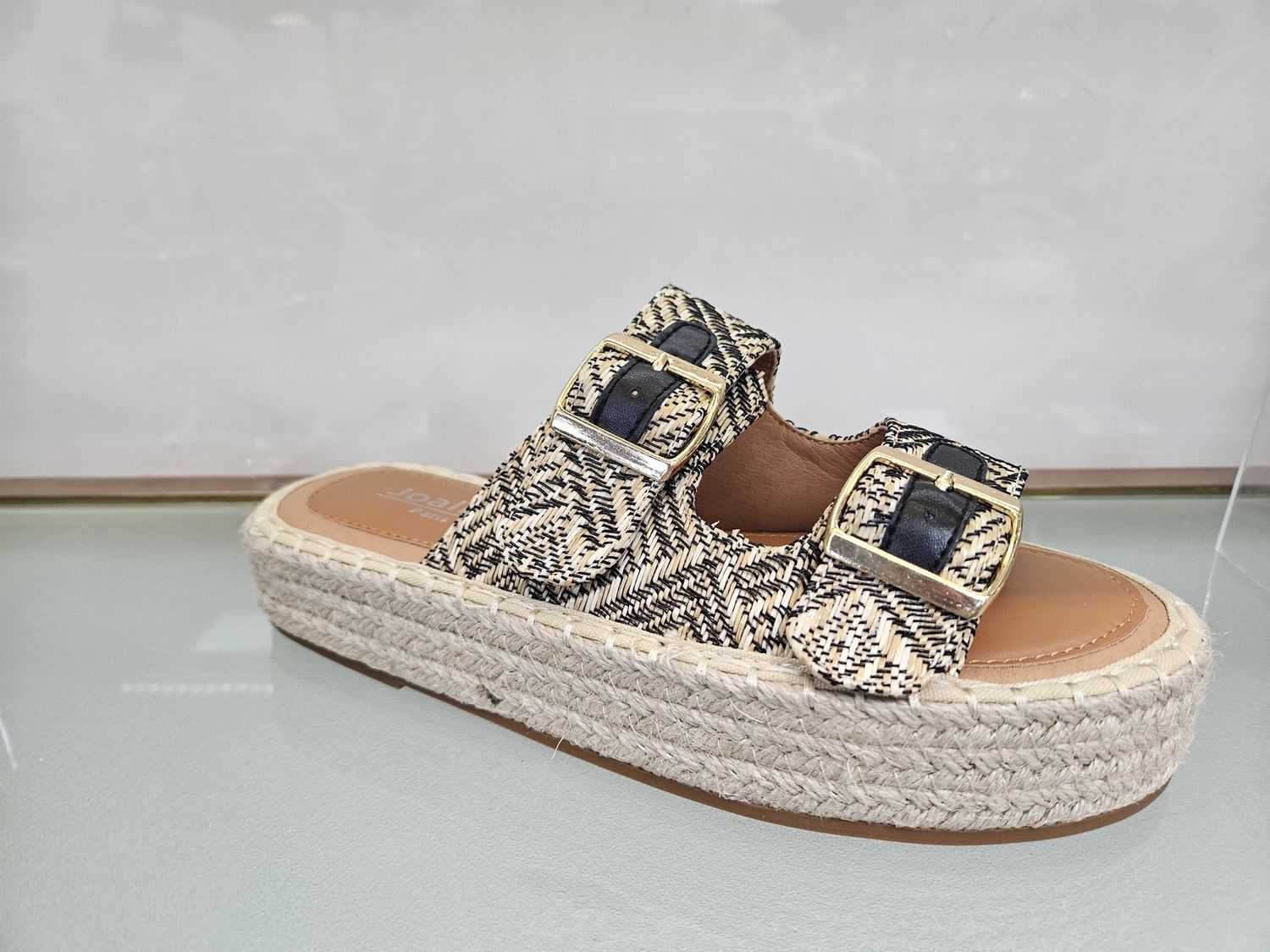 Ibiza slipper met gesp