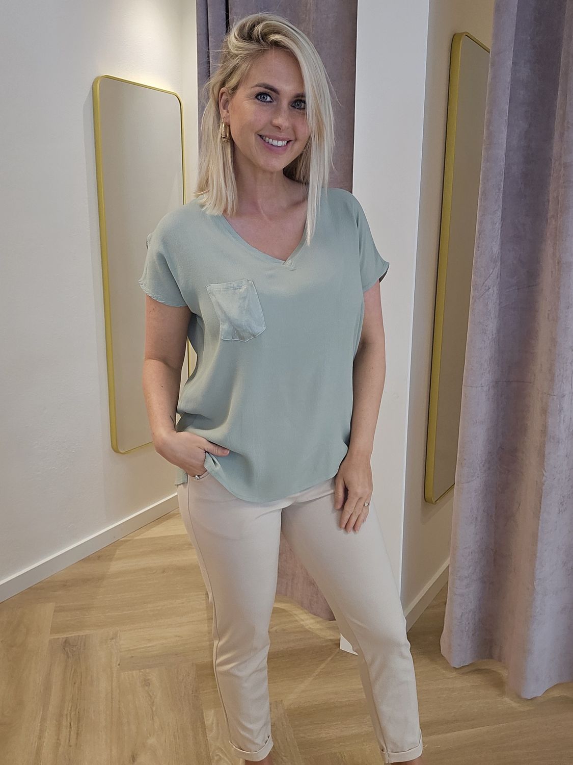 Mintgroen Sislo shirt