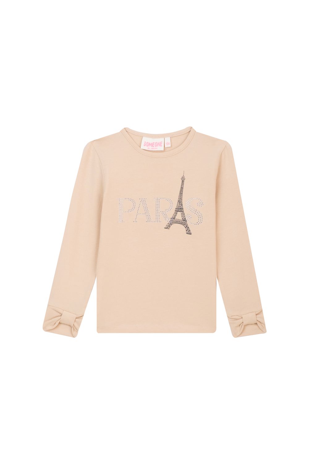 Someone beige paris longsleeve met steentjes