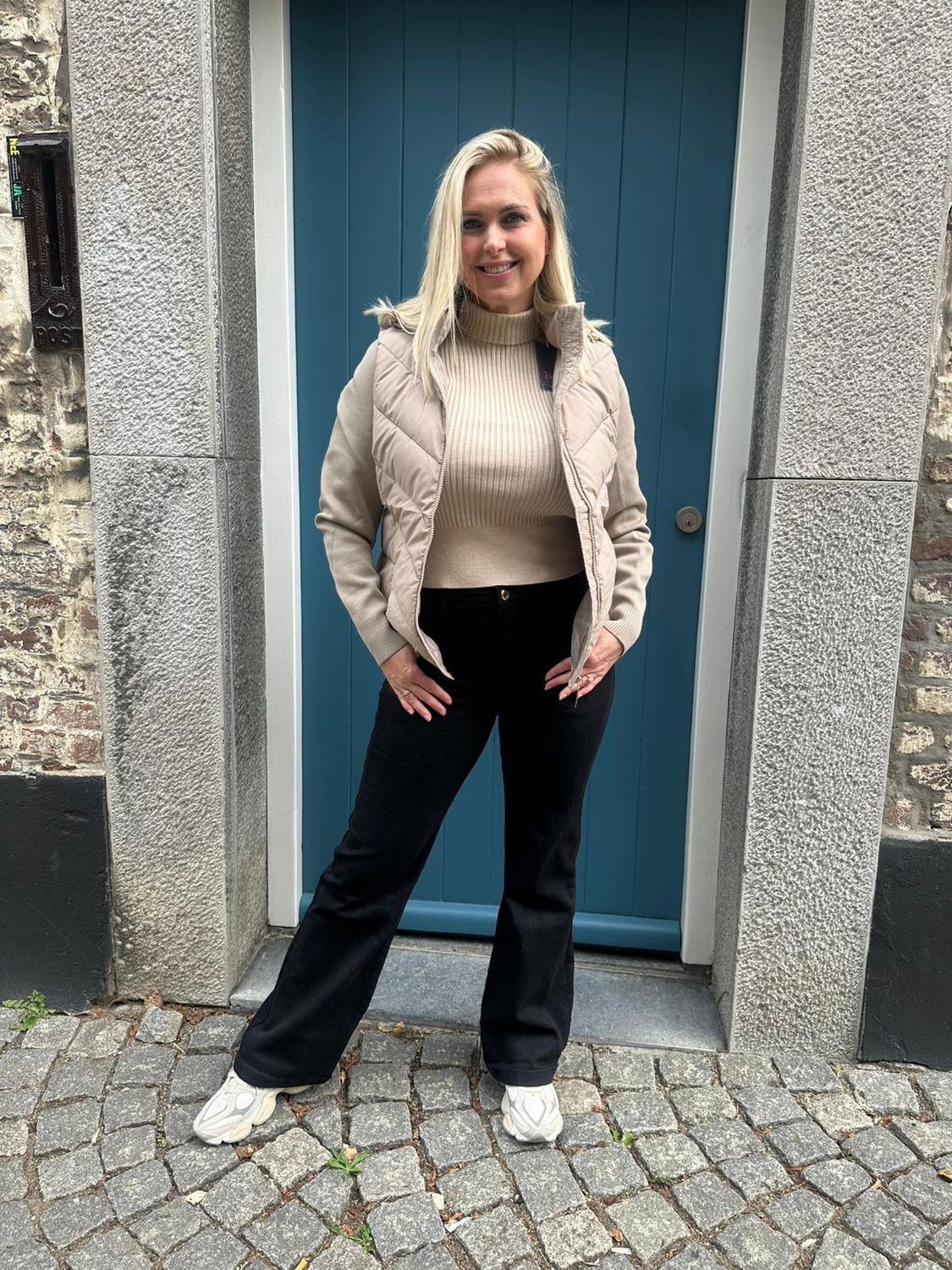 Jas najaar gebreide mouw