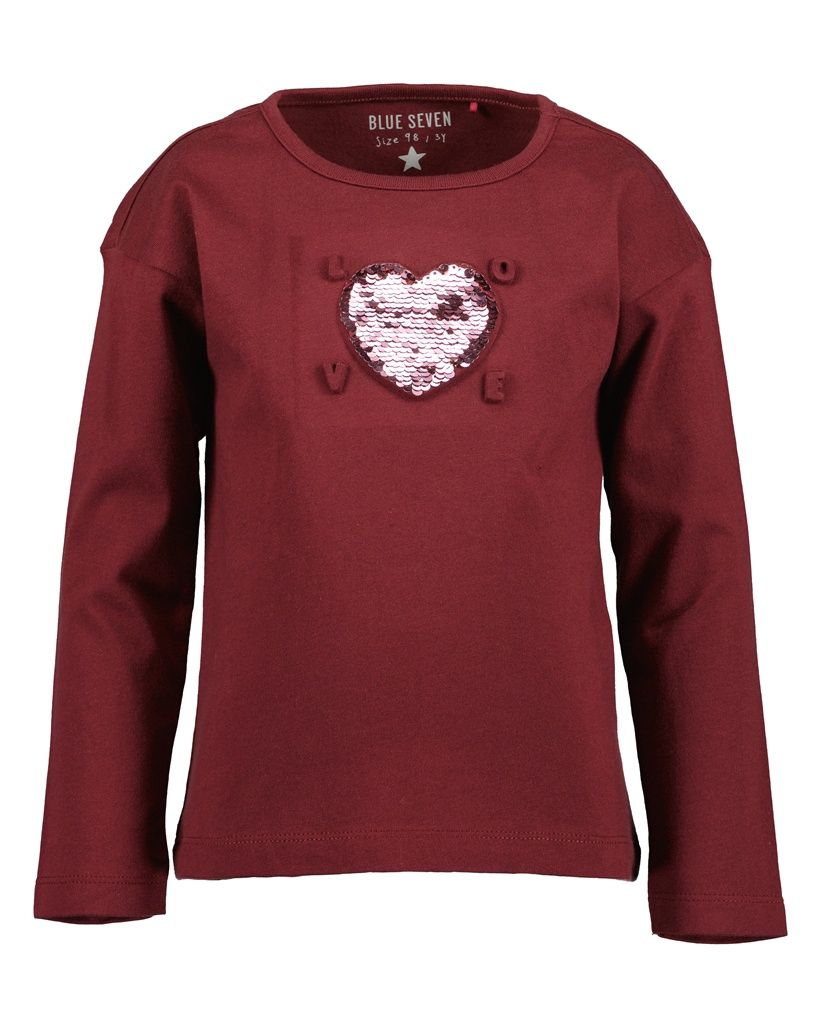 Blue seven burgundy love longsleeve