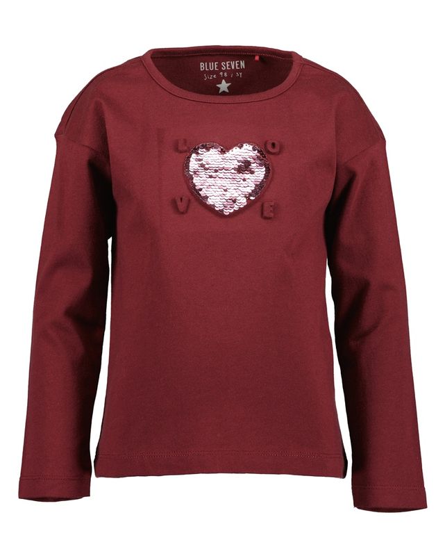 Blue seven burgundy love longsleeve