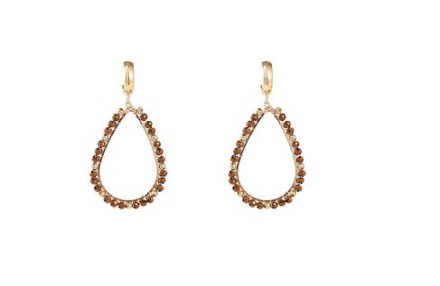 Facet waterdrops bruin