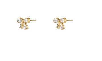 Day &amp; Eve Sparkle bow stud