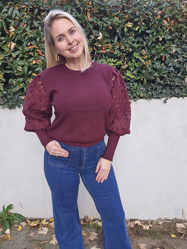 Wide leg pocket jeans