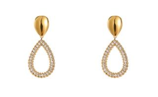 Shiny Oval Dangle E56433-2