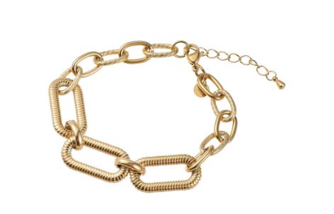 Chunky oval link bracelet B56058-2
