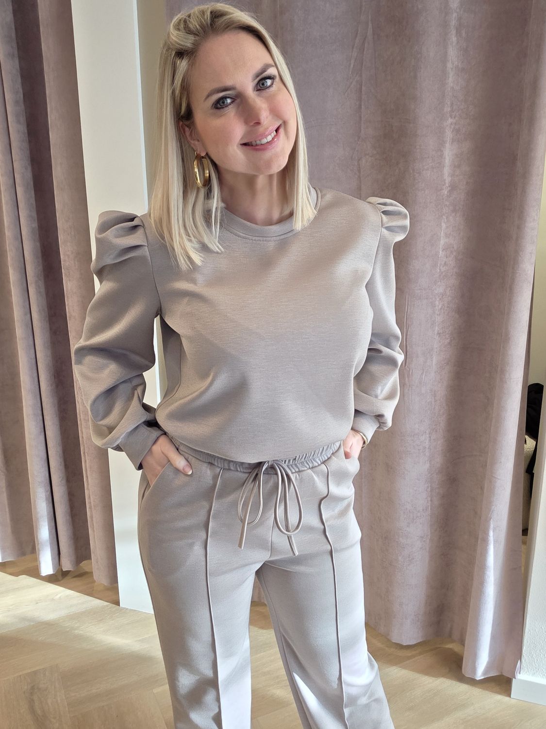 Comfy broek taupe spring