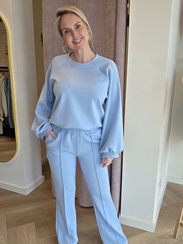 Viscose comfy suit "Leila" babyblue