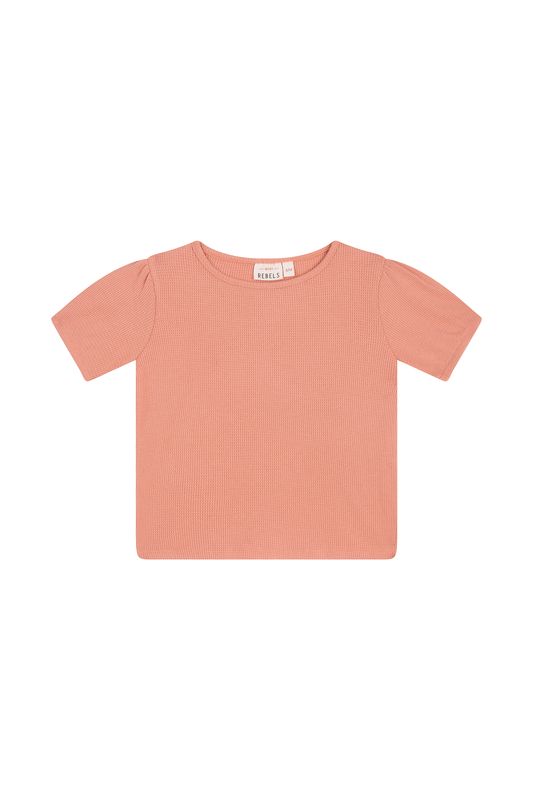 Old pink wafeltjes shirtje NOE-SG-02-E