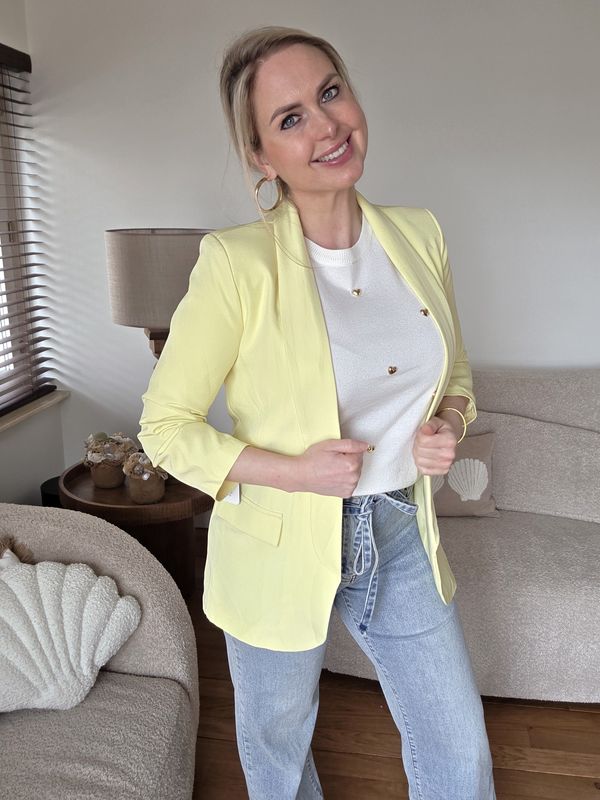 Lichtgele blazer