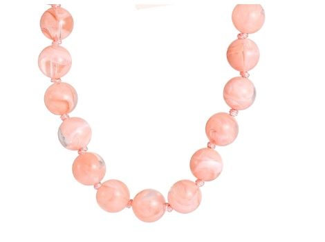 Day &amp; Eve Big Stones Necklace - 14K + Pink -N56500-1