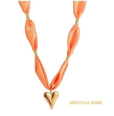 Day &amp; Eve Satin Necklace - Coral - N61456-2