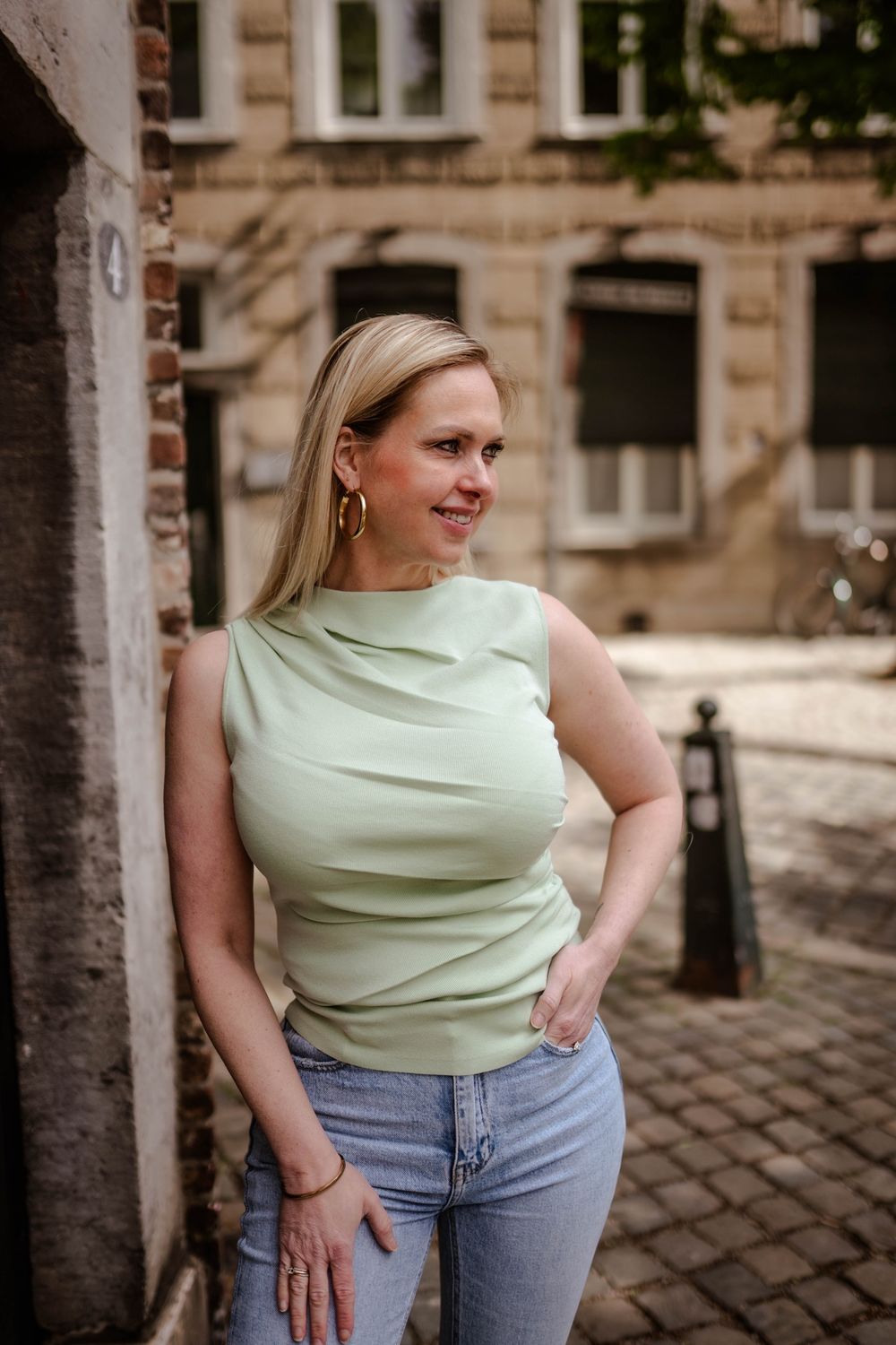 Deluxe basic vera &amp; lucy top groen