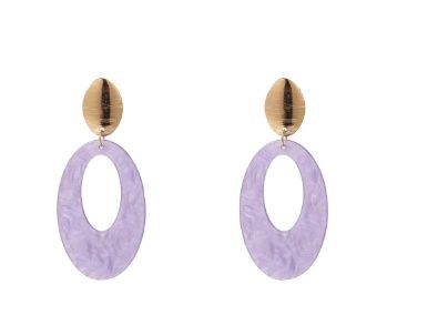 Day &amp; eve Oval Drop&amp;Dangle - 14K + Lilac- E60134-4