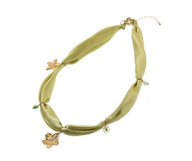 Day &amp; Eve Satin Necklace - Green- N61457-2