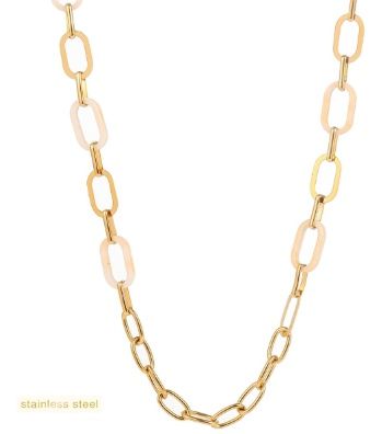 Day &amp; Eve Long Round Link Necklace - 14K- N61540-2