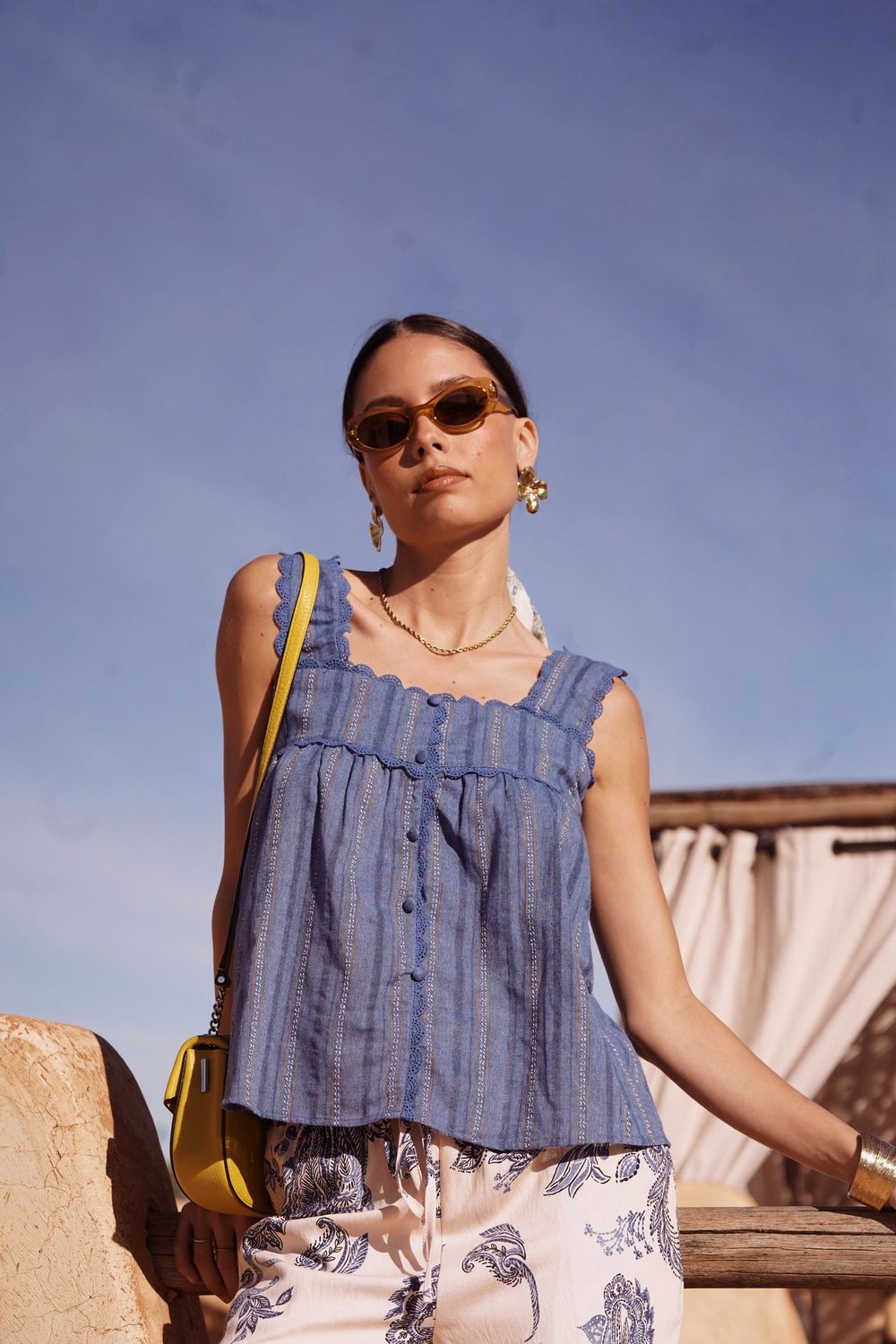 Jeans look topje Marrakesh