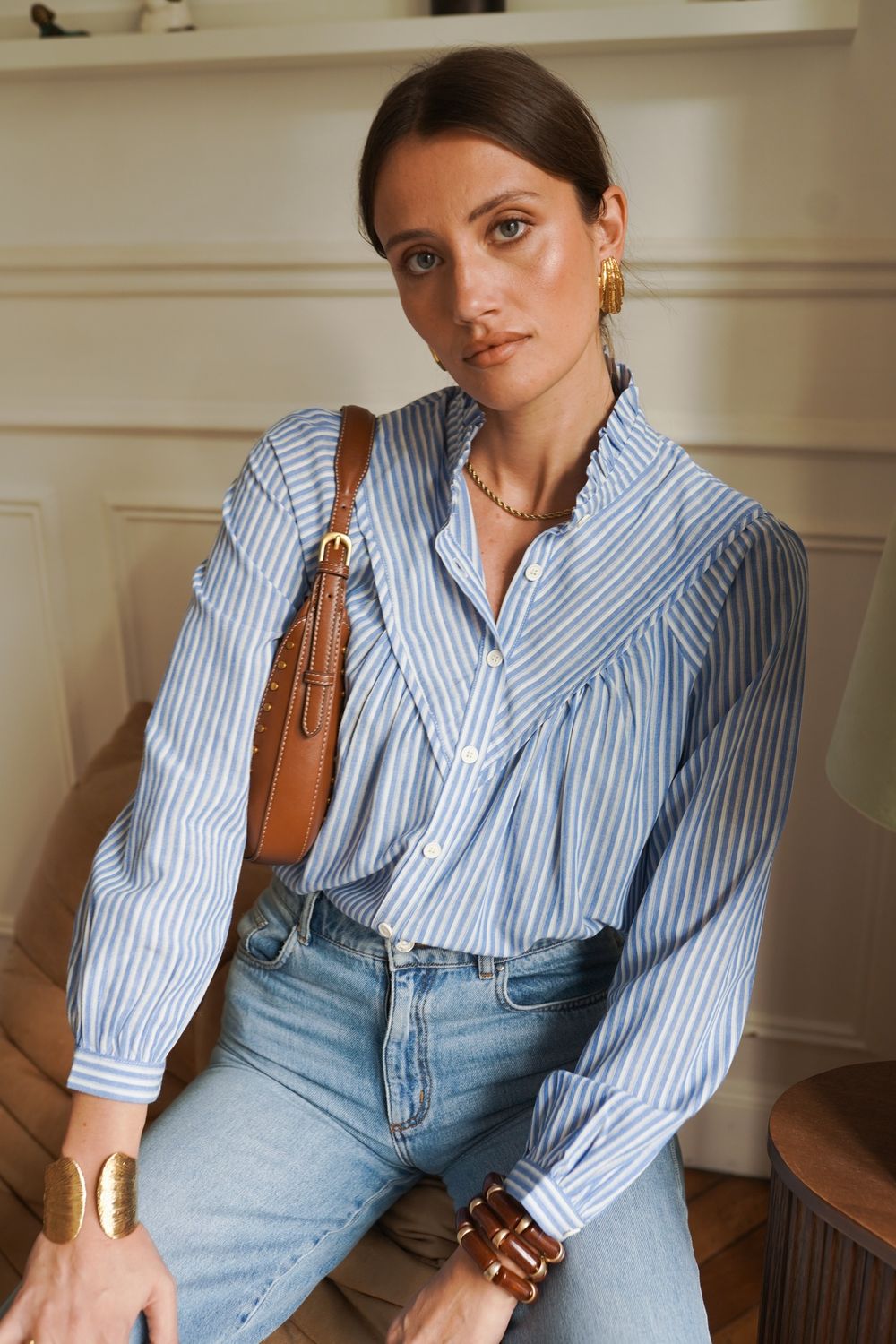 Striped Chrissy blouse