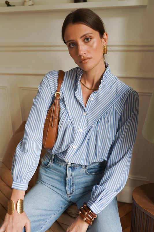 Striped Chrissy blouse