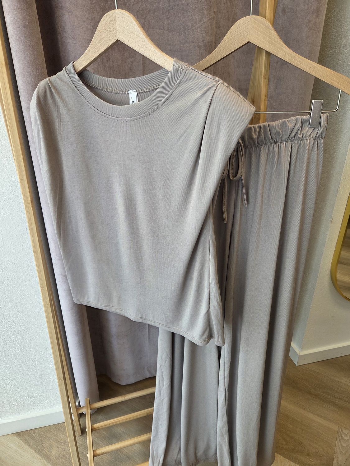 Viscose comfy pak taupe "mayca"