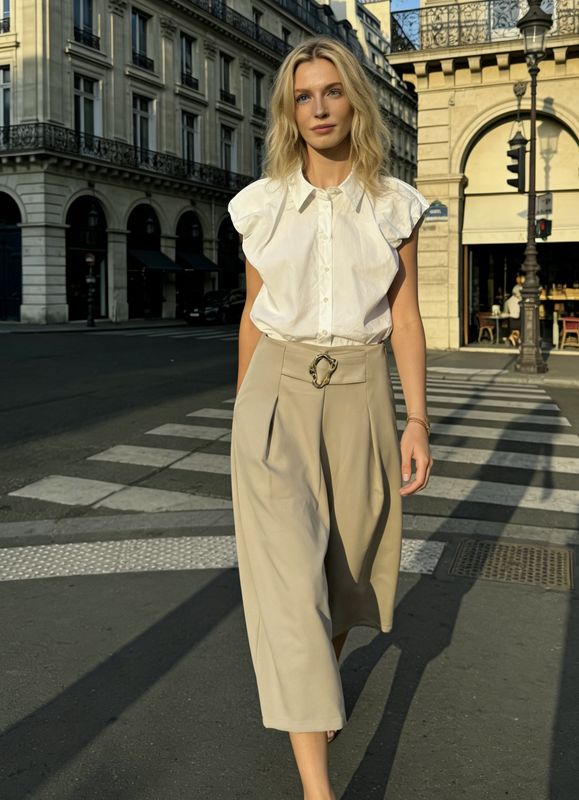 Beige ballon pantalon "hortense"