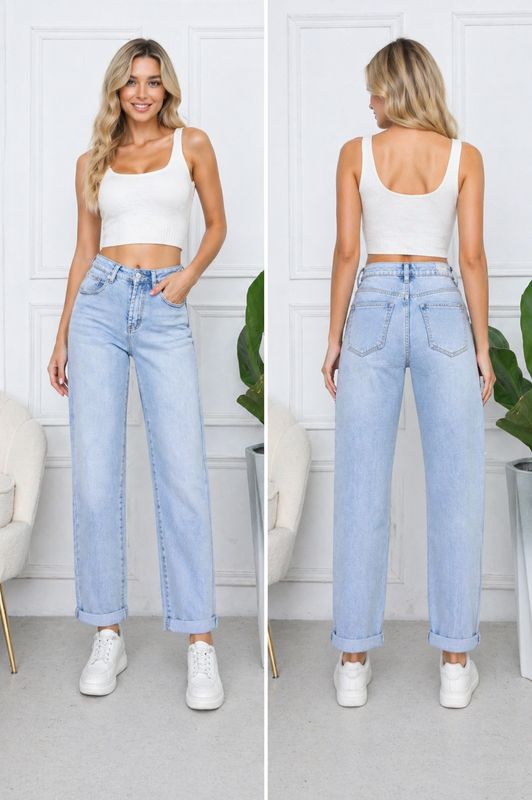 Laulia momfit medium light jeans