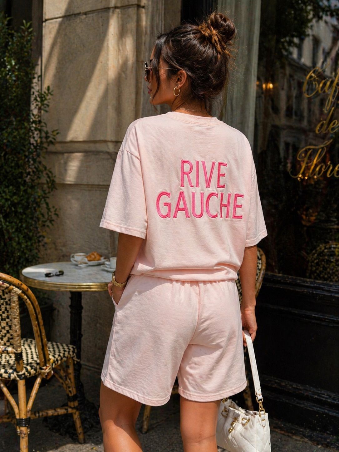 Rive Gauche comfy suit pink