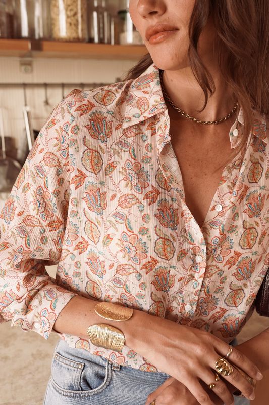 Zomerblouse met paisley print