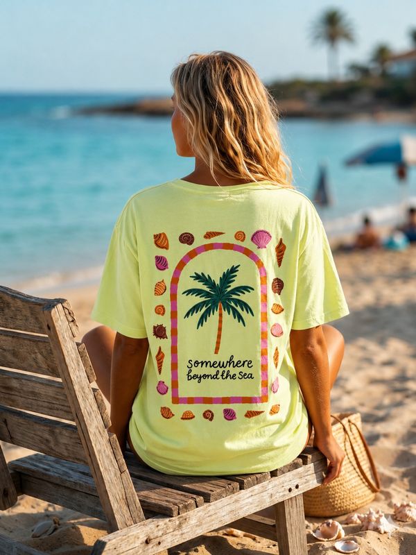 Somewhere beyond the sea shirt lime